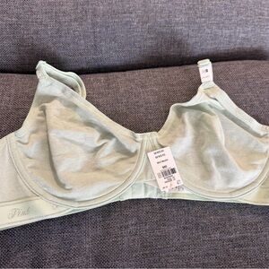 PINK Victoria's Secret Mint green sparkle unlined logo band